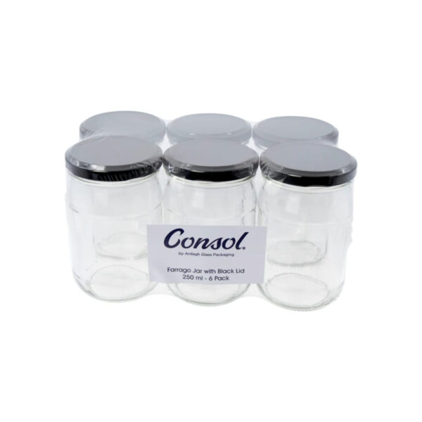 HCS CONCOL JAR+LID SPREAD 250ml 6