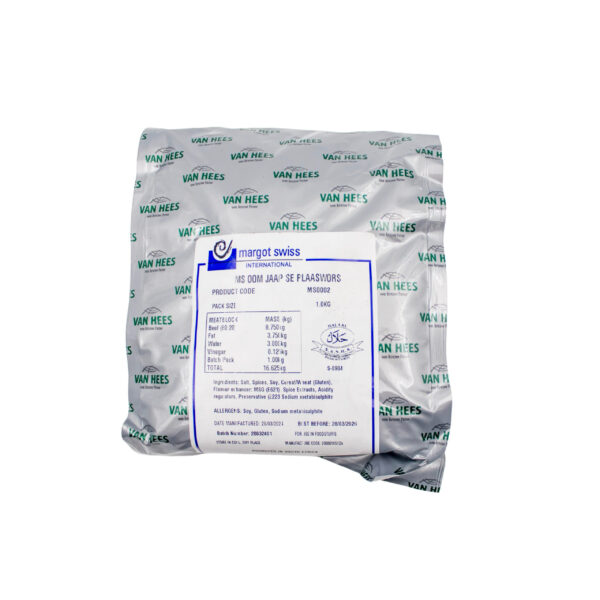 SPICES PLAASWORS OOM JAAP 1KG MARGOT SWIS