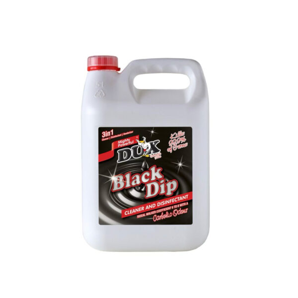 DRAIN & BIN CLEANER BLACK DIP 5LT DUX