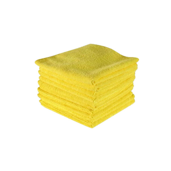 CLOTH MICROFIBRE YELLOW 40x40 200gsm each