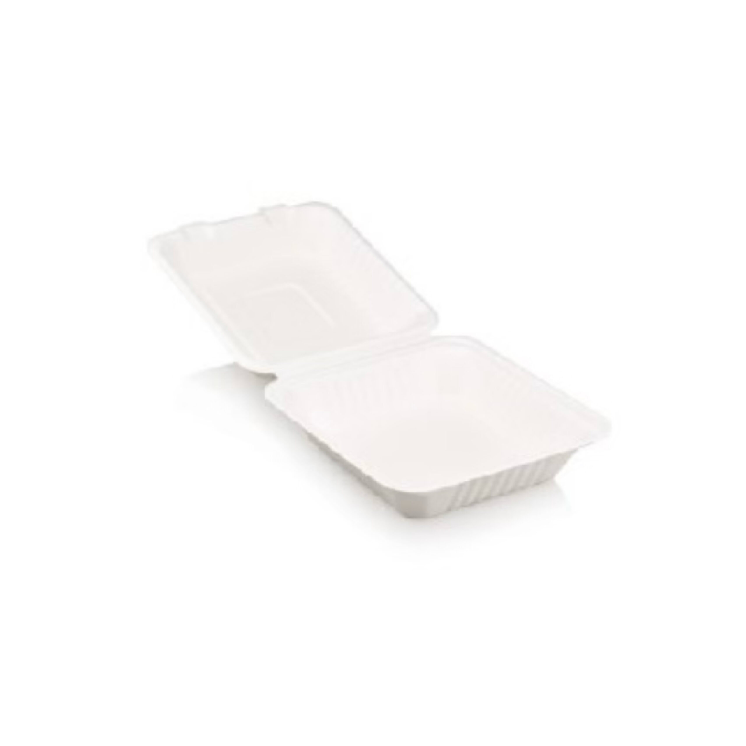 SUGAR CANE LUNCH BOX WHITE (1 2LT 1DIV) 50