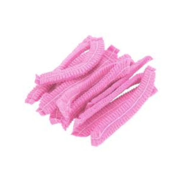 DISPOSABLE MOP CAPS PINK 100
