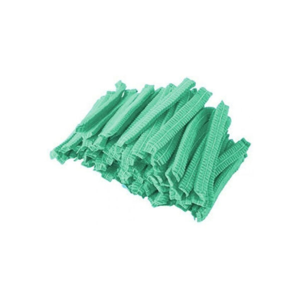 DISPOSABLE MOP CAPS GREEN 100