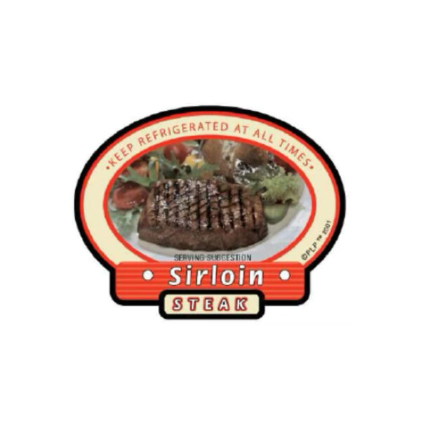 LABEL PLP SIRLOIN STEAK 1000