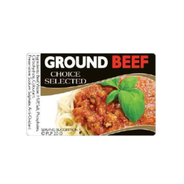 LABEL PLP GROUND BEEF 1000