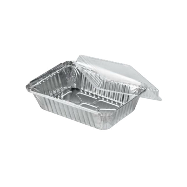 TRAYS FOIL TAKE AWAY & CLR LID SMALL 10