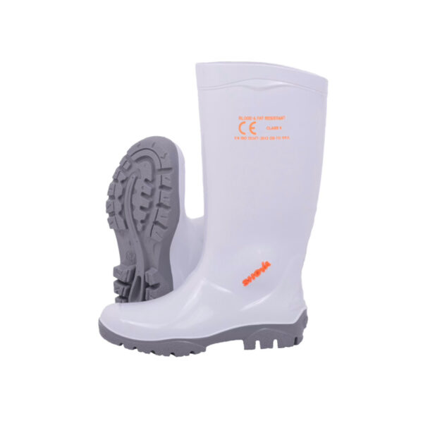 GUMBOOTS MEN WHITE/GREY SIZE 10