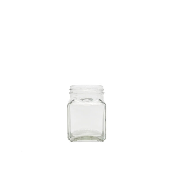 JAR GLASS SQUARE JAR 260ml 908 1