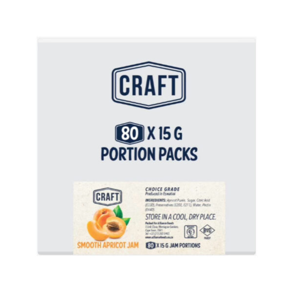 JAM PORTION APRICOT 80x15gr CRAFT