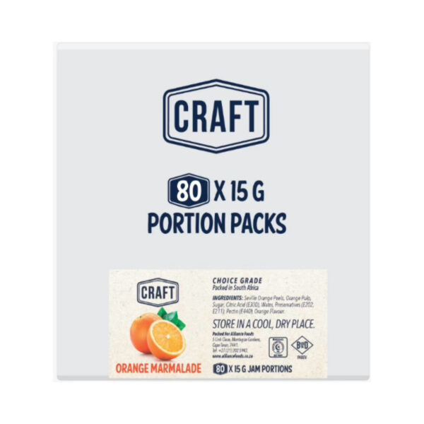 JAM PORTION MARMELADE 80x15gr CRAFT