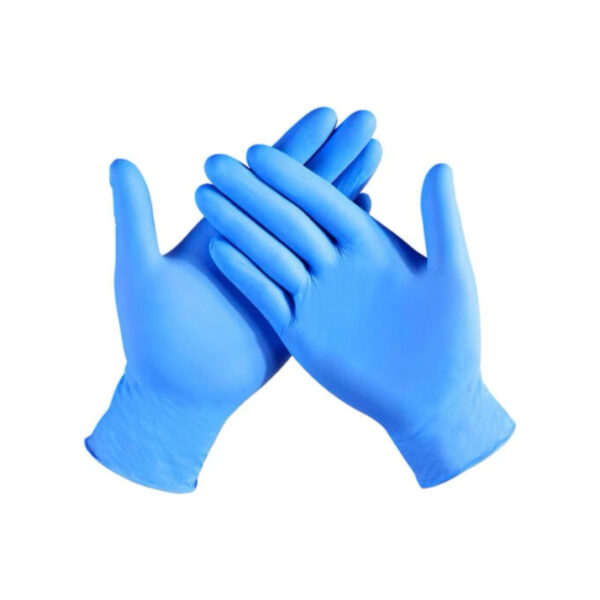 GLOVES EXAM NITRILE BLUE PF (100) L