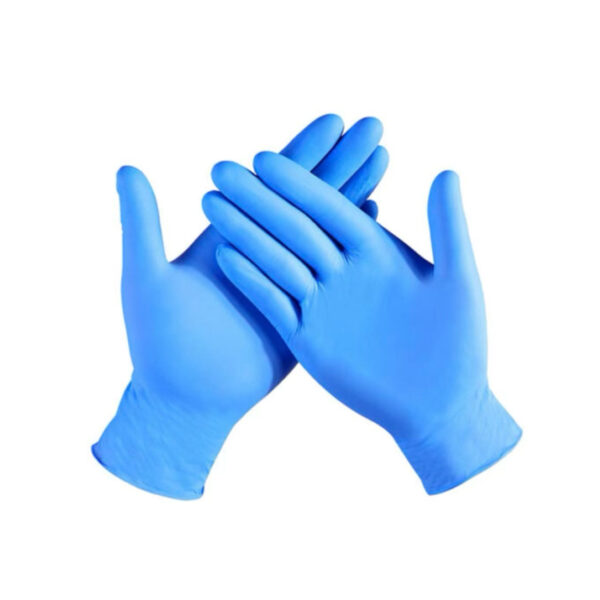 GLOVES EXAM NITRILE BLUE PF (100) M