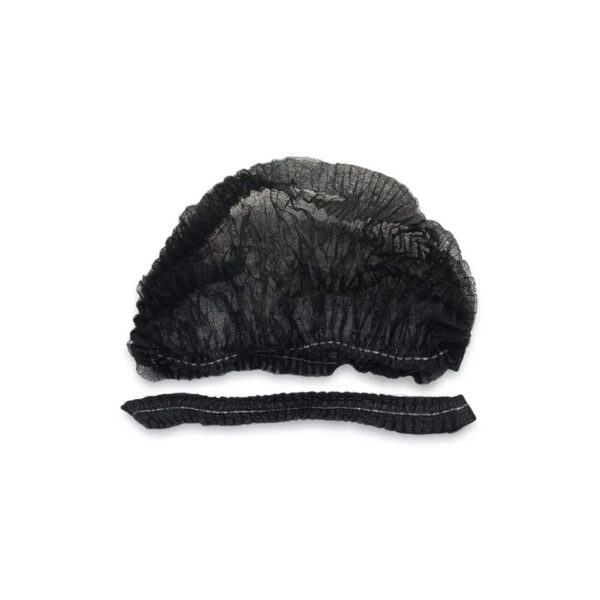 DISPOSABLE MOP CAPS BLACK 100
