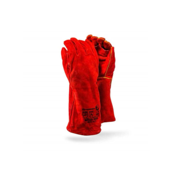 GLOVES LEATHER RED HEAT RESISTANT