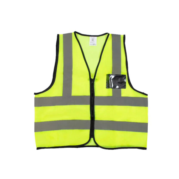 HI VIS VEST ZIP ID PKT LIME SA10 SMALL