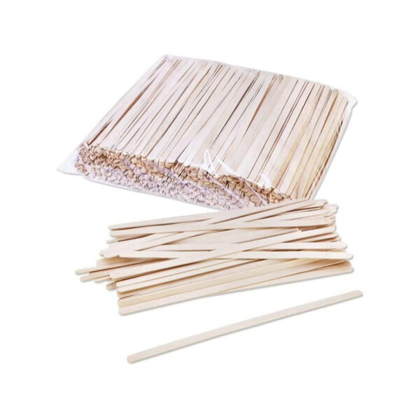 CUTLERY COFFEE STIRRERS 165x6 5x1mm WOOD 1000