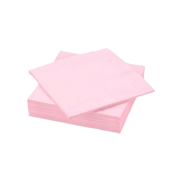 SERVIETTES 2 PLY PINK 100