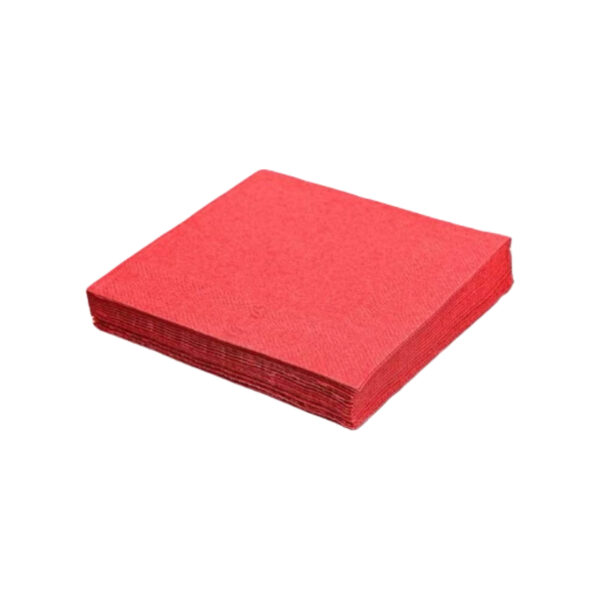SERVIETTES 2 PLY RED 100