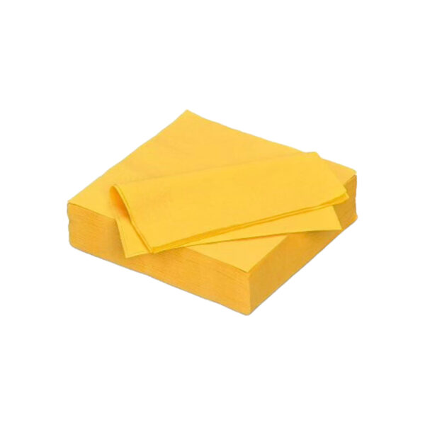 SERVIETTES 2 PLY YELLOW 100