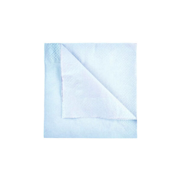 SERVIETTES 2 PLY L/BLUE 100