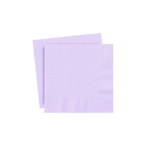 SERVIETTES 2 PLY LILAC 100