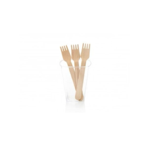 CUTLERY B/WOOD FORK SMALL 140mm 100